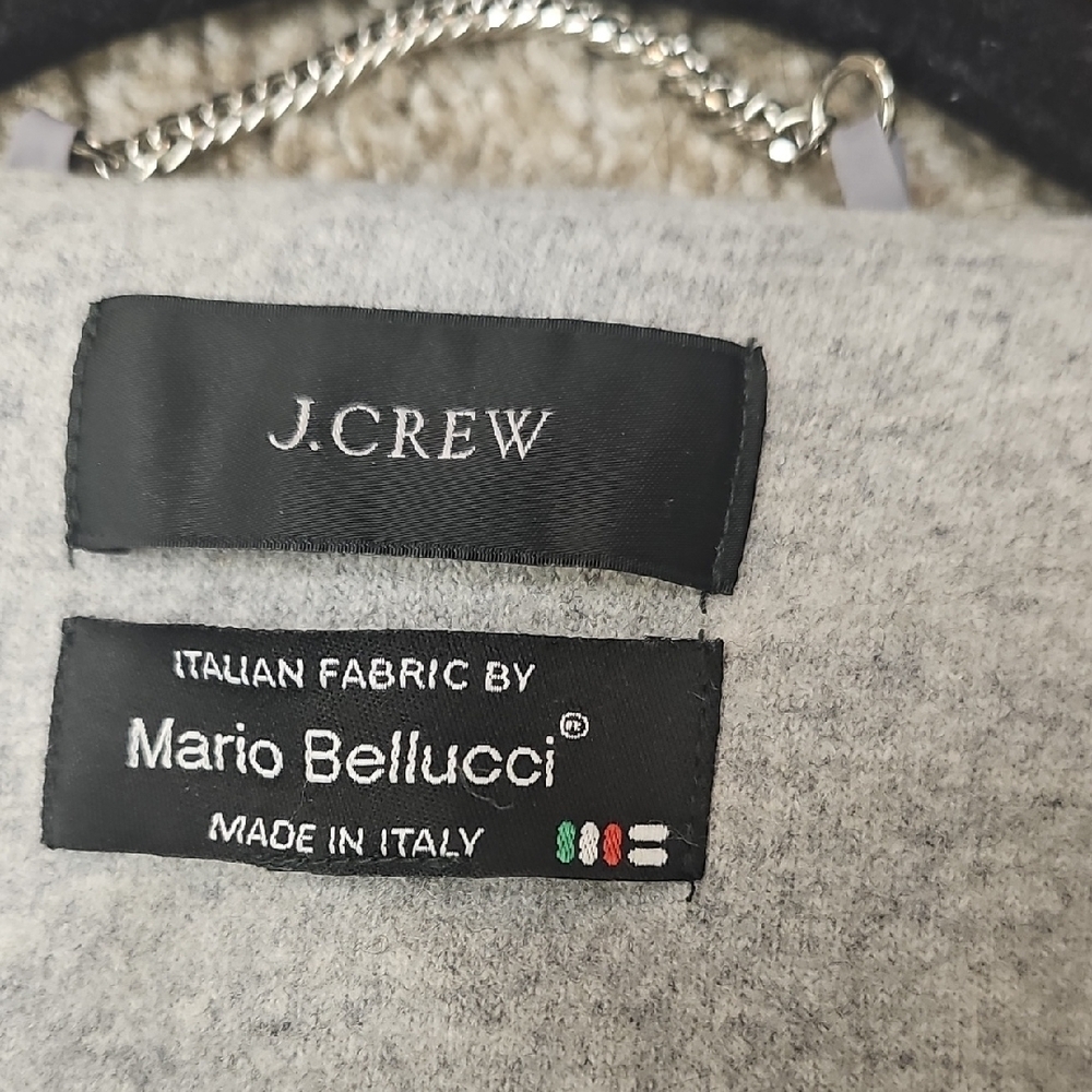 J. Crew Heather Gray Belted Jacket - Picture 11 of 12